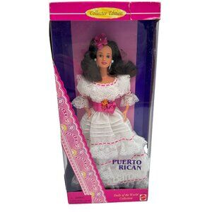 NIB NRFB Vintage 1996 Puerto Rican Barbie Dolls of the World Collection #16754